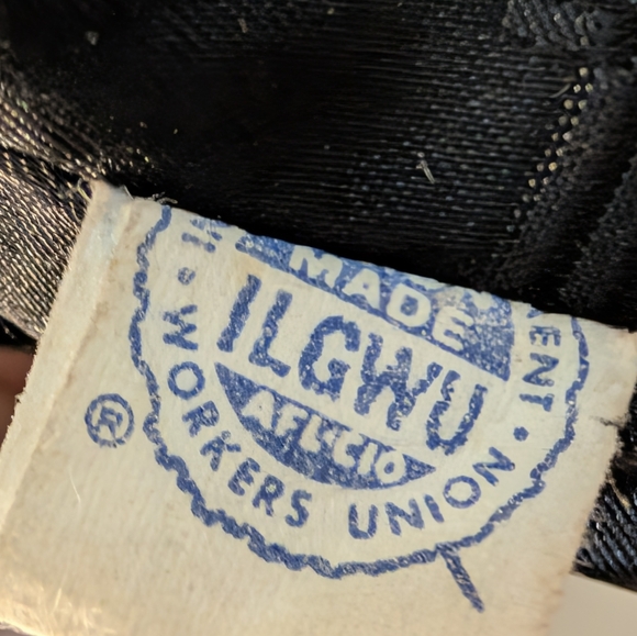 Vintage Black Wool Coat Mink Fur Collar Union Made Jackie O 42 Old Hollywood - Picture 10 of 10